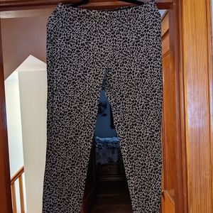 High Rise Skinny Cheetah Pants Size 12